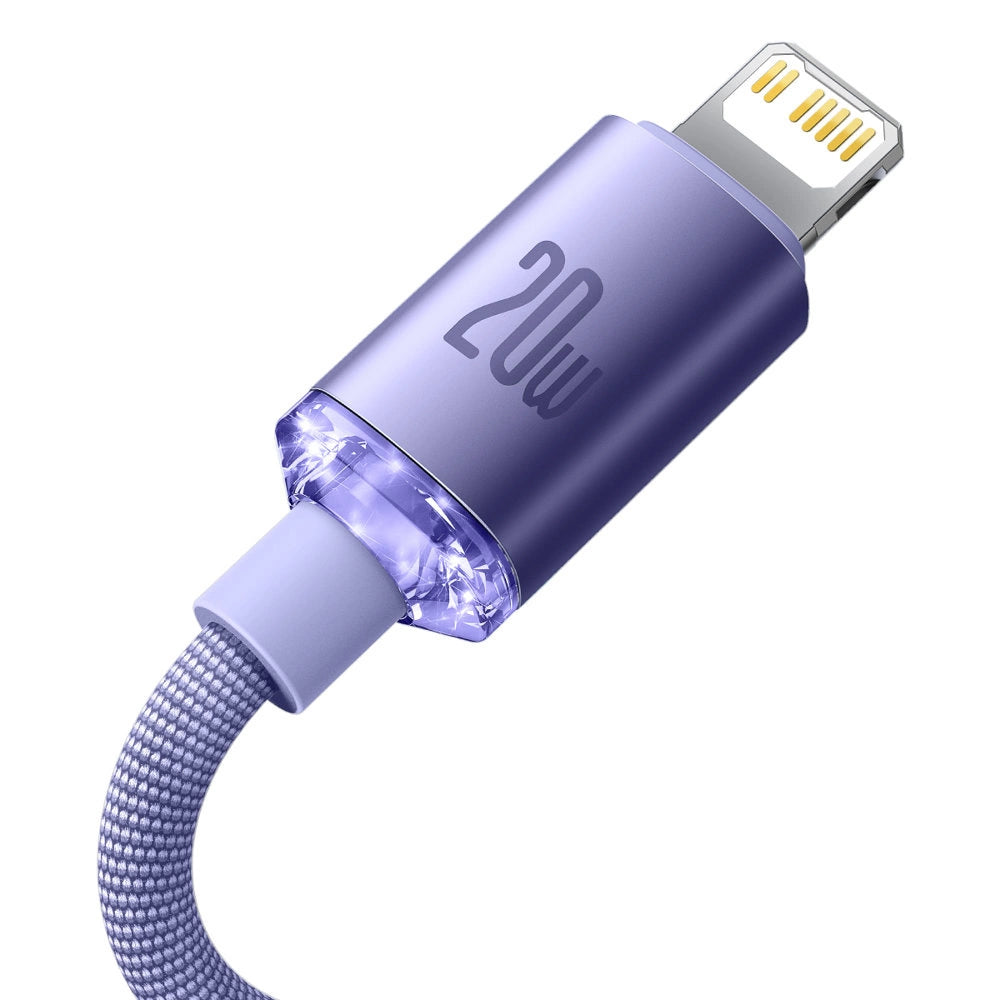 Baseus CAJY000205 Lightning - USB-C PD cable 20W 480Mb/s 1.2m - purple_12