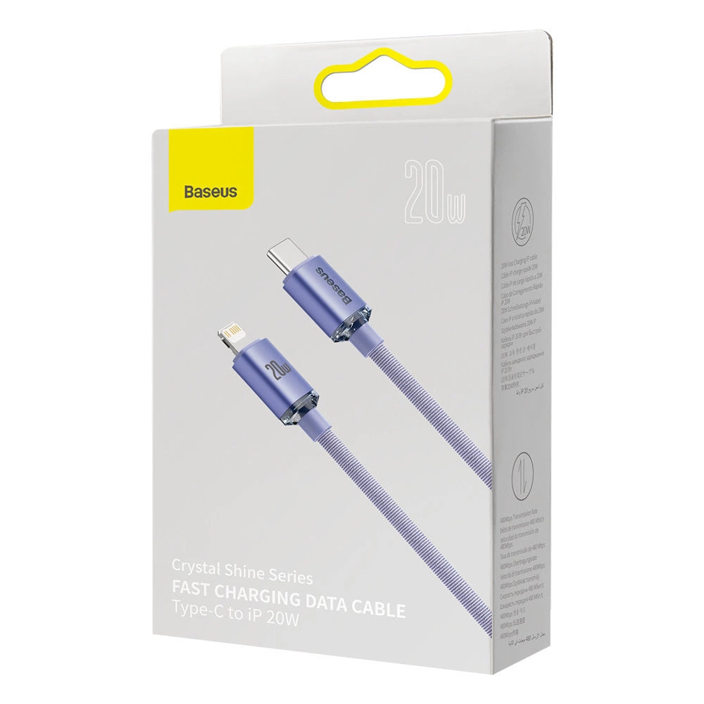 Baseus CAJY000205 Lightning - USB-C PD cable 20W 480Mb/s 1.2m - purple_8