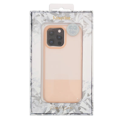 Kingxbar Plain Series case cover for iPhone 13 Pro Max silicone cover pink_4
