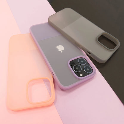 Kingxbar Plain Series case cover for iPhone 13 Pro Max silicone case gray_3