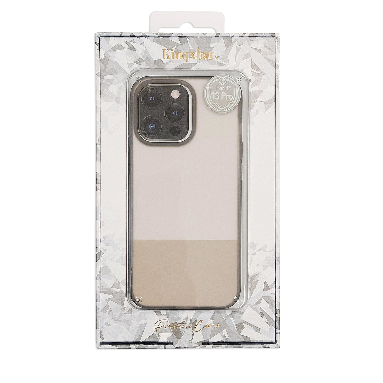 Kingxbar Plain Series case cover for iPhone 13 Pro Max silicone case gray_4