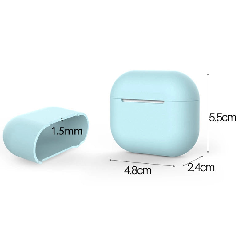 Case for AirPods 3 silicone soft cover for headphones white (case C)_2