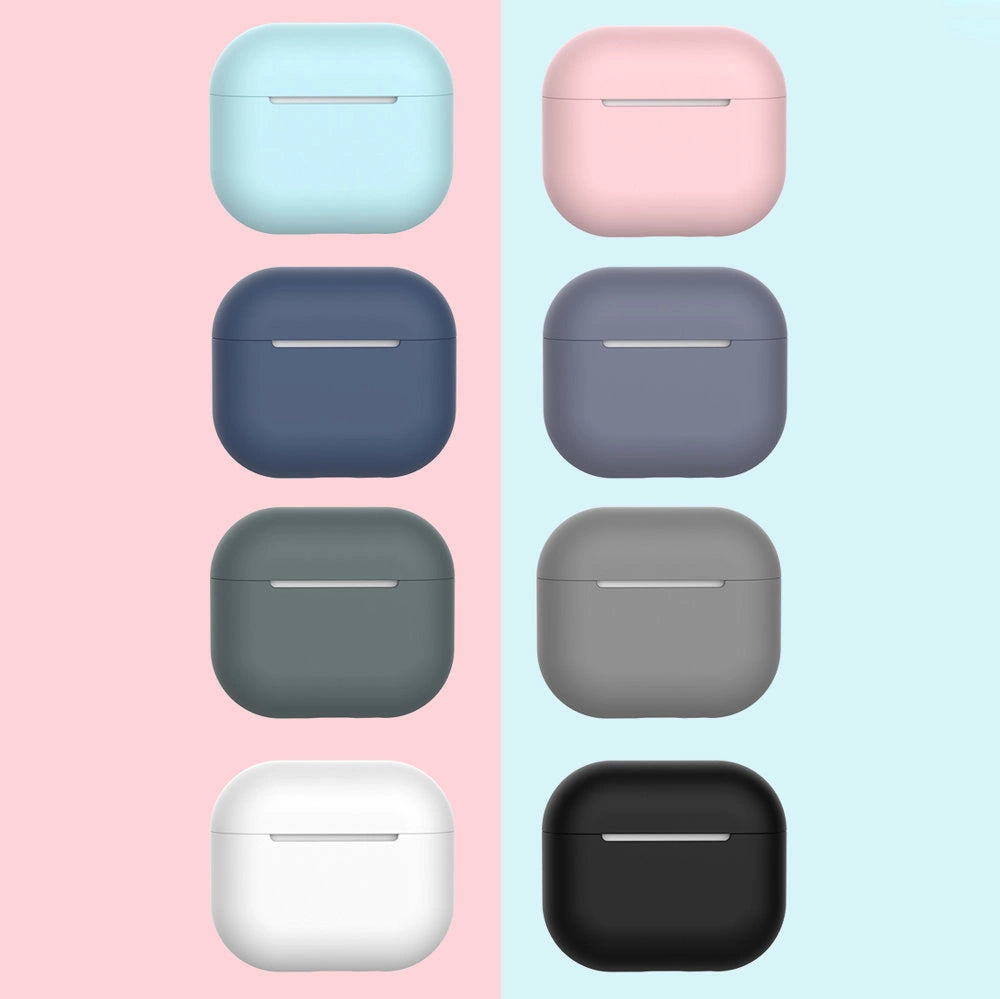 Case for AirPods 3 silicone soft cover for headphones white (case C)_3