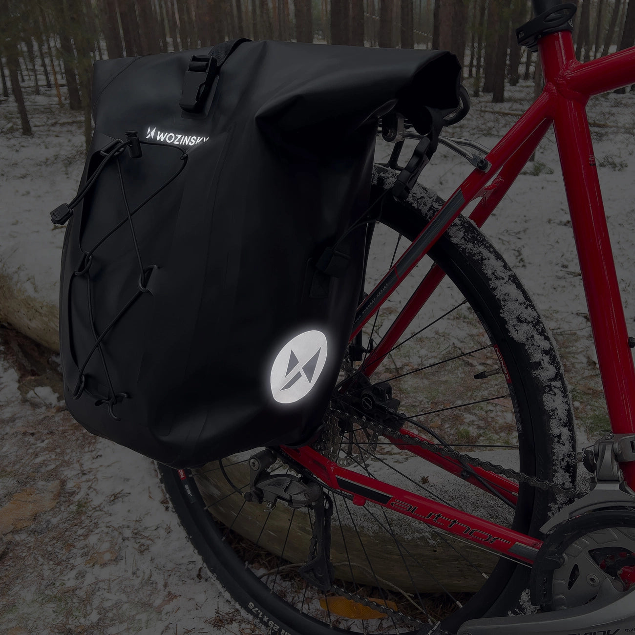Wozinsky waterproof bicycle bag trunk pannier 25l black (WBB24BK)_21
