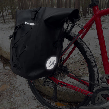 Wozinsky waterproof bicycle bag trunk pannier 25l black (WBB24BK)_21