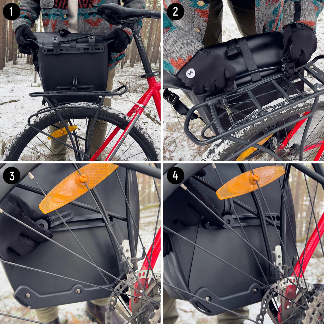 Wozinsky waterproof bicycle bag trunk pannier 25l black (WBB24BK)_17