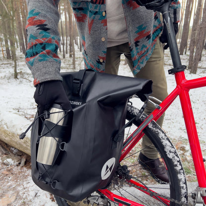 Wozinsky waterproof bicycle bag trunk pannier 25l black (WBB24BK)_20