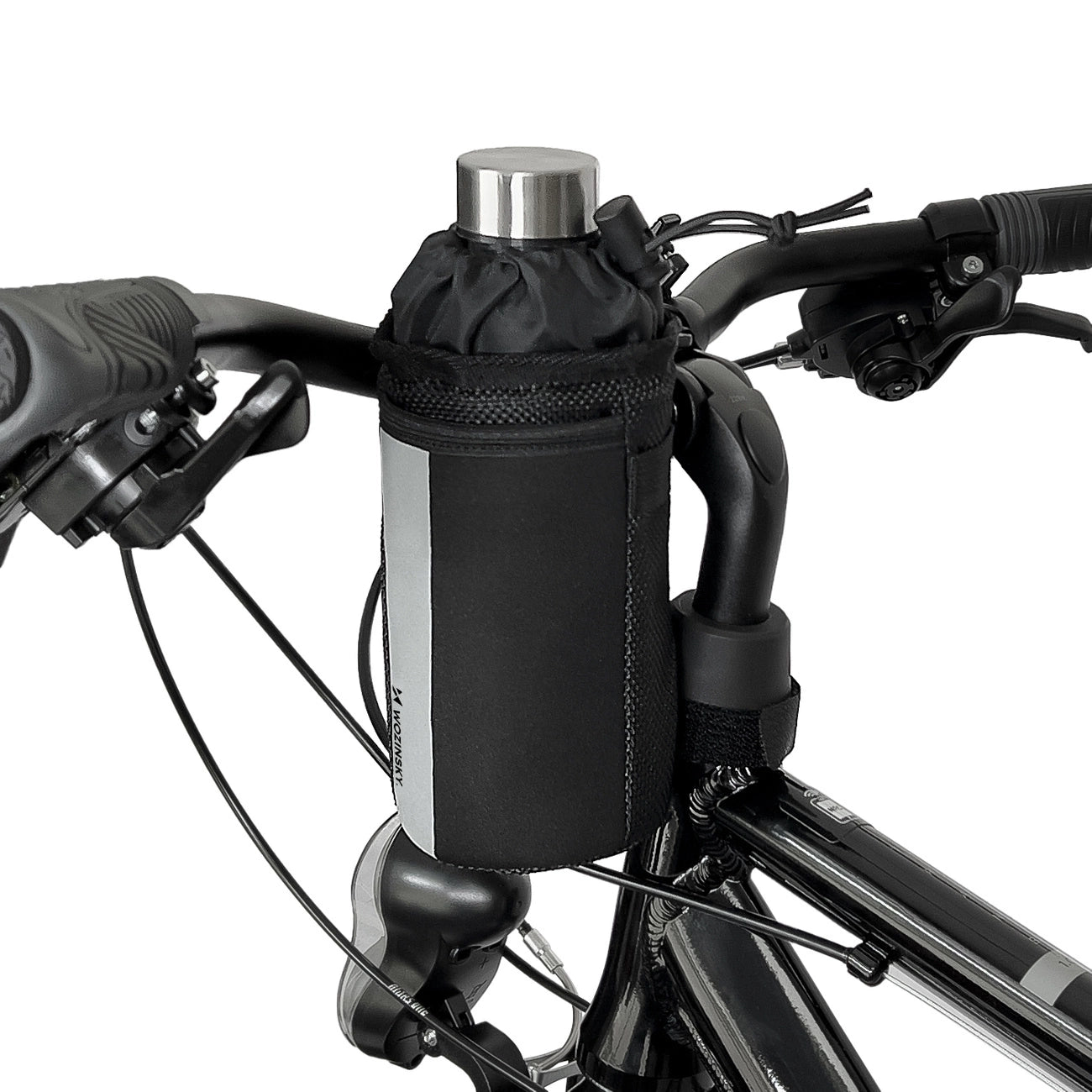 Wozinsky thermal water bottle bag for bike or scooter 1l black (WBB29BK)_0