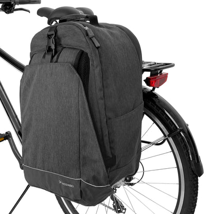 Wozinsky bicycle luggage carrier bicycle backpack with a frame 2in1 30l black (WBB33BK)_1