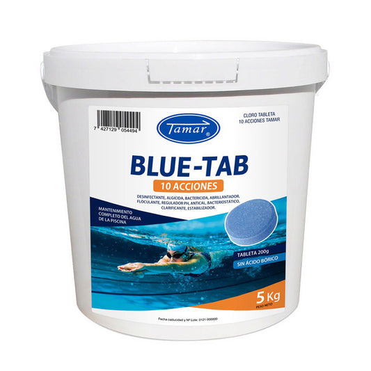Cloro blue tab 10 aÃ§Ãµes 5kg 1205106050 tamar_0
