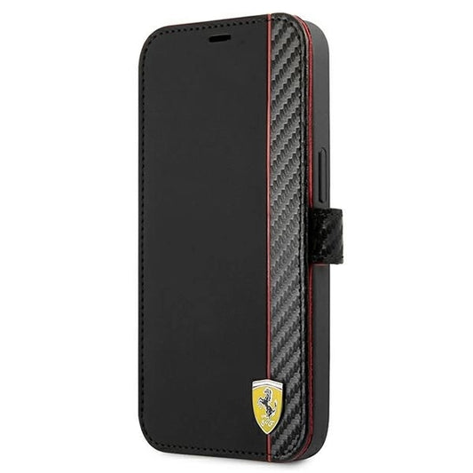 Ferrari FESAXFLBKP13SBK iPhone 13 mini 5.4&quot; black/black book On Track Carbon Stripe_0