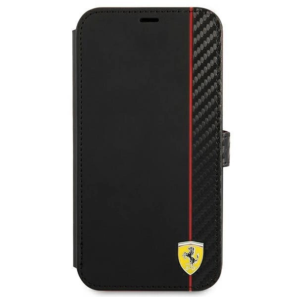 Ferrari FESAXFLBKP13SBK iPhone 13 mini 5.4&quot; black/black book On Track Carbon Stripe_1