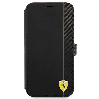 Ferrari FESAXFLBKP13SBK iPhone 13 mini 5.4&quot; black/black book On Track Carbon Stripe_1