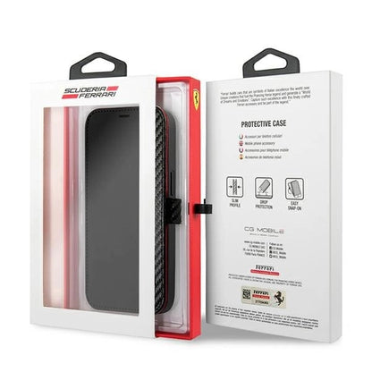 Ferrari FESAXFLBKP13SBK iPhone 13 mini 5.4&quot; black/black book On Track Carbon Stripe_6