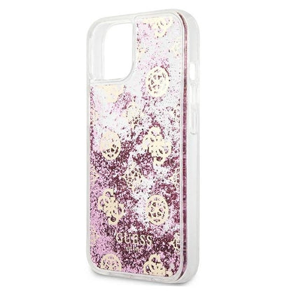 Guess GUHCP13SLGPEPI iPhone 13 mini 5.4&quot; pink/pink hardcase Peony Liquid Glitter_5