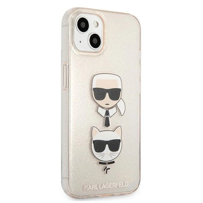 Karl Lagerfeld KLHCP13SKCTUGLGO iPhone 13 mini 5,4" złoty/gold hardcase Glitter Karl`s & Choupette_3