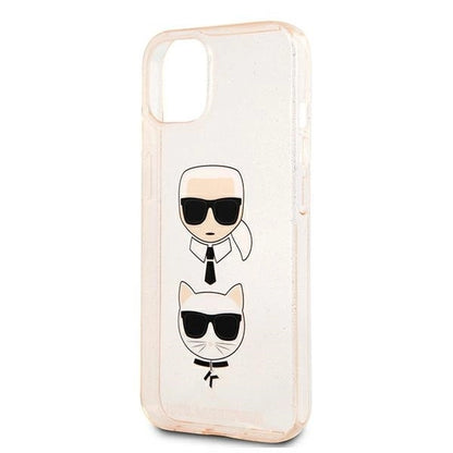 Karl Lagerfeld KLHCP13SKCTUGLGO iPhone 13 mini 5,4" złoty/gold hardcase Glitter Karl`s & Choupette_5