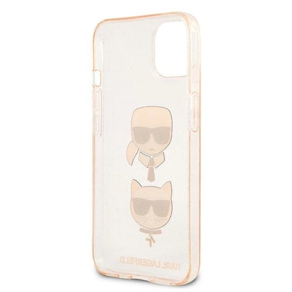 Karl Lagerfeld KLHCP13SKCTUGLGO iPhone 13 mini 5,4" złoty/gold hardcase Glitter Karl`s & Choupette_6