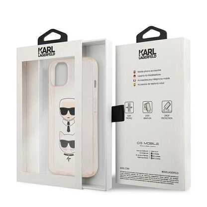 Karl Lagerfeld KLHCP13SKCTUGLGO iPhone 13 mini 5,4" złoty/gold hardcase Glitter Karl`s & Choupette_7