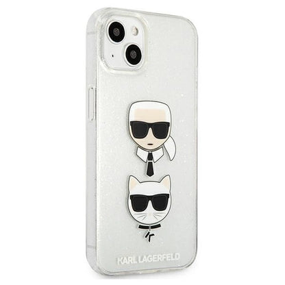Karl Lagerfeld KLHCP13SKCTUGLS iPhone 13 mini 5,4" srebrny/silver hardcase Glitter Karl`s & Choupette_3
