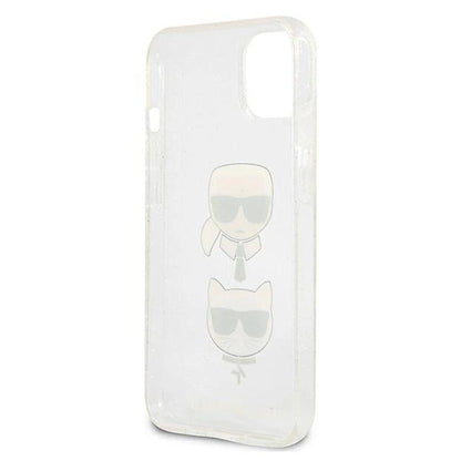 Karl Lagerfeld KLHCP13SKCTUGLS iPhone 13 mini 5,4" srebrny/silver hardcase Glitter Karl`s & Choupette_6
