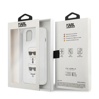 Karl Lagerfeld KLHCP13SKCTUGLS iPhone 13 mini 5,4" srebrny/silver hardcase Glitter Karl`s & Choupette_7