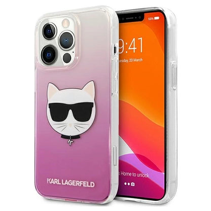 Karl Lagerfeld KLHCP13XCTRP iPhone 13 Pro Max 6,7" hardcase różowy/pink Choupette Head_0