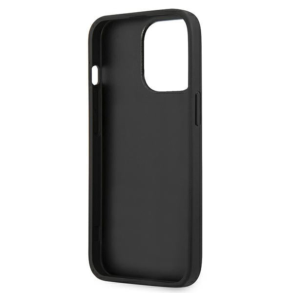 Karl Lagerfeld KLHCP13XPKMB iPhone 13 Pro Max 6,7" niebieski/blue hardcase Leather Ikonik Karl`s Head Metal_6