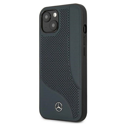 Mercedes MEHCP13SCDONA iPhone 13 mini 5,4" granatowy/navy hardcase Leather Perforated Area_1