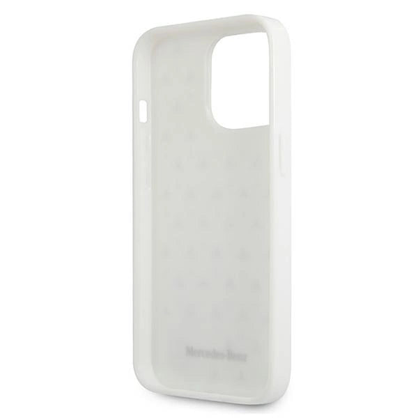 Mercedes MEHCP13XESPWH iPhone 13 Pro Max 6,7" biały/white hardcase Silver Stars Pattern_6