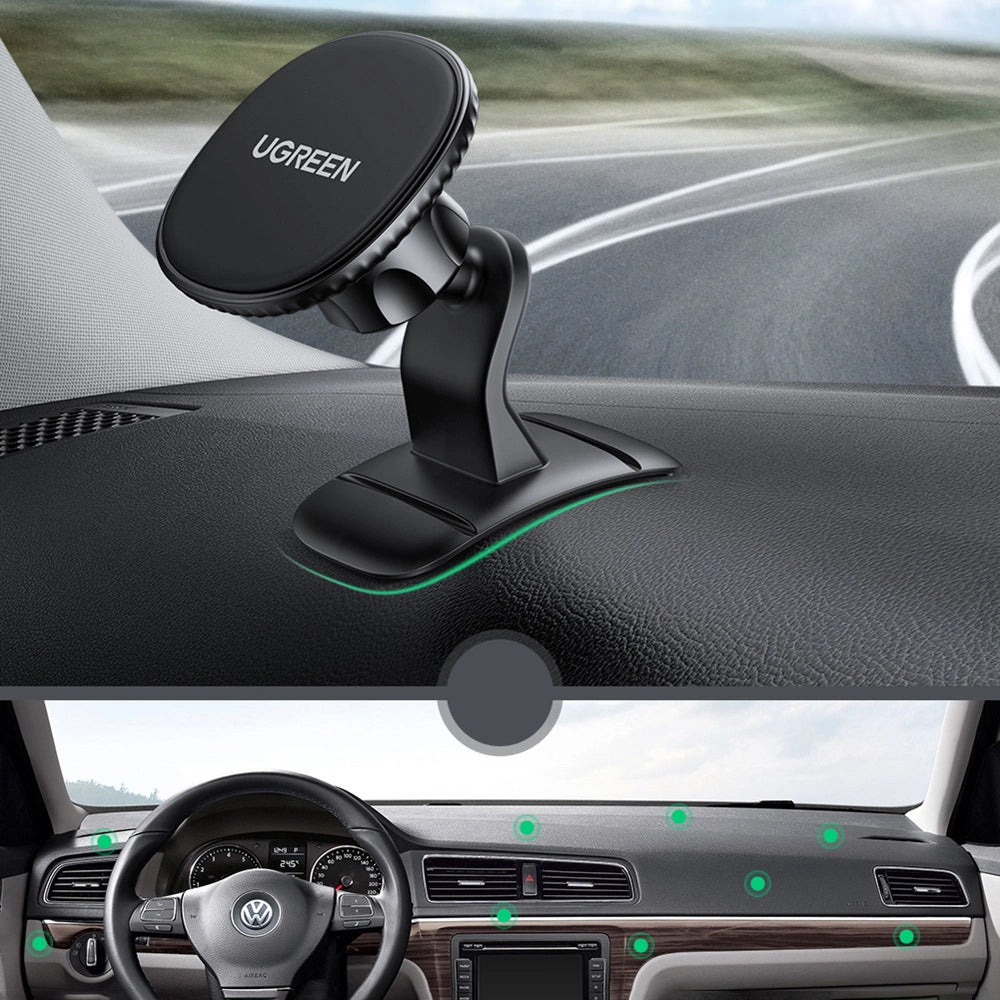 Ugreen Magnetic Car Phone Holder Adhesive for Dashboard Black (LP292)_2