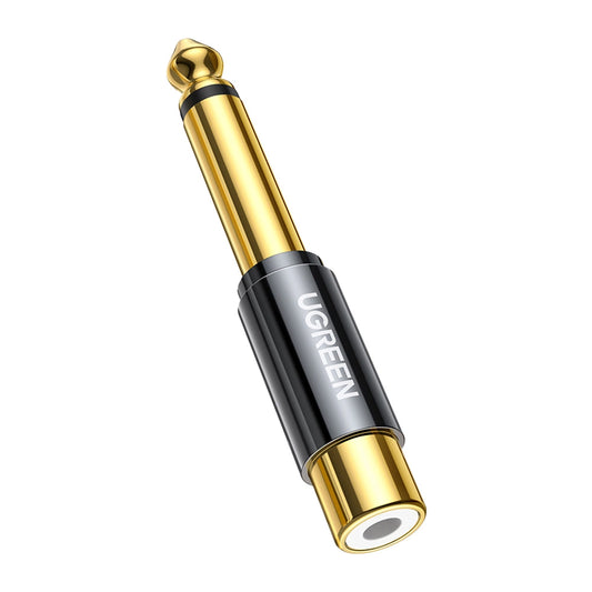Ugreen 6.35mm jack adapter (male) to RCA (female) gold (AV169 80731)_0