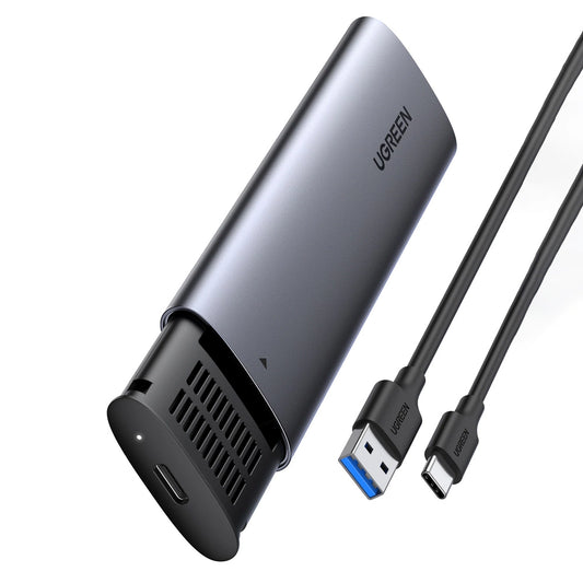 Ugreen Hard Drive Bay M.2 B-Key SATA 3.0 5Gbps Gray + USB Type C Cable (CM400)_0