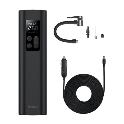 Baseus CRCQ000001 Mini Tire Compressor for Cigarette Lighter Socket - Black_0