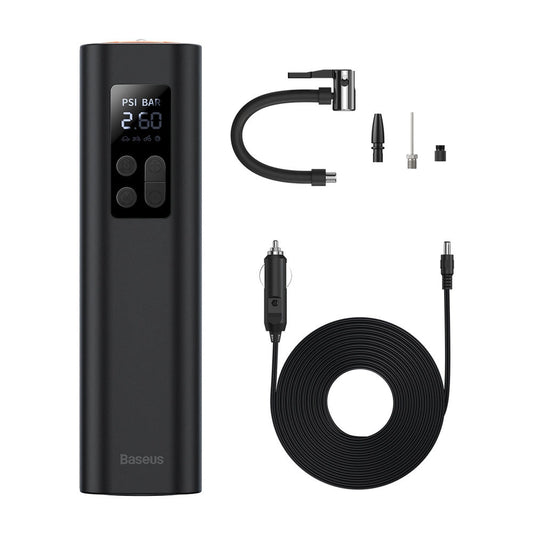 Baseus CRCQ000001 Mini Tire Compressor for Cigarette Lighter Socket - Black_0