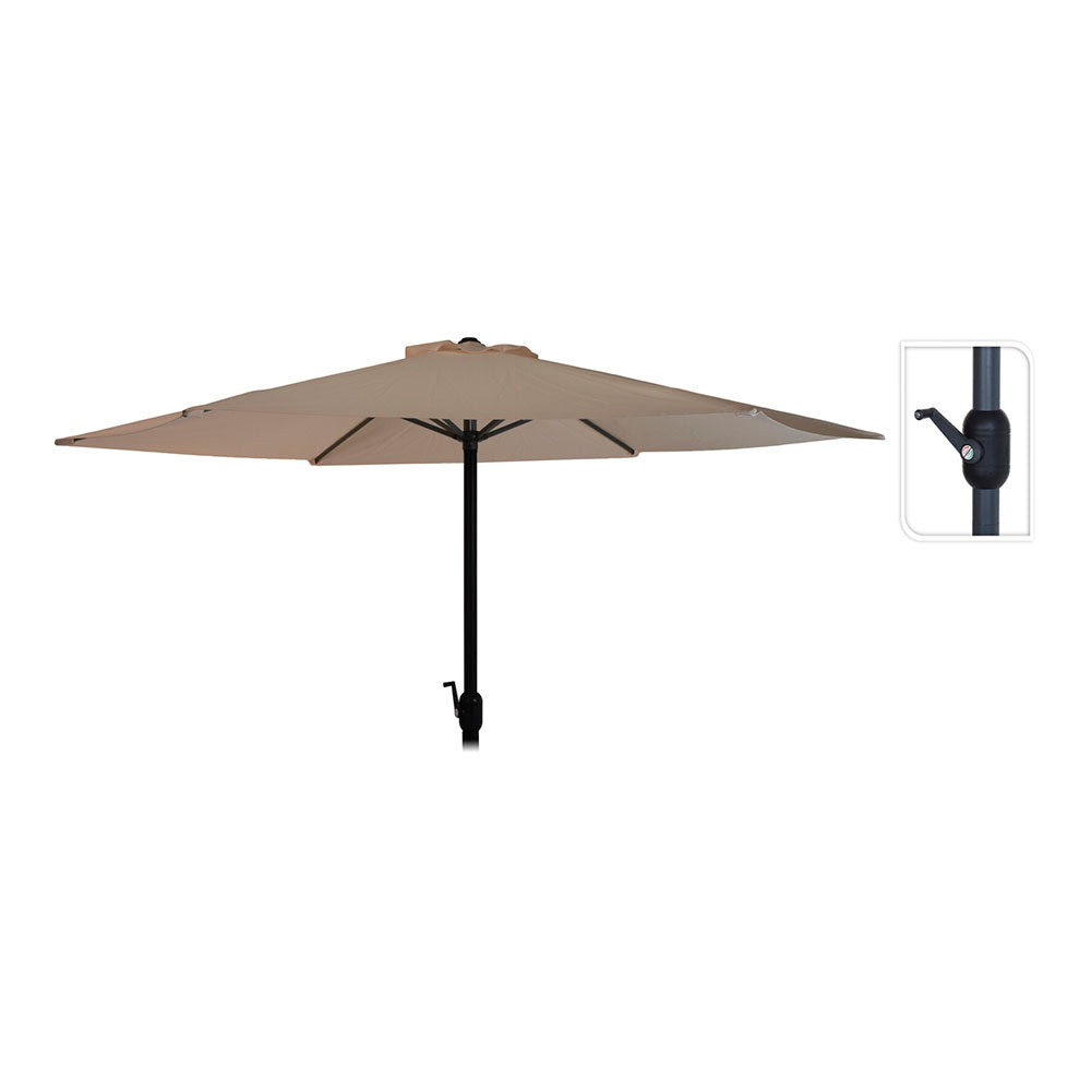 ChapÃ©u-de-sol Ã¸300cm altura 248cm. poste de alumÃ­nio com manivela color: taupe_0