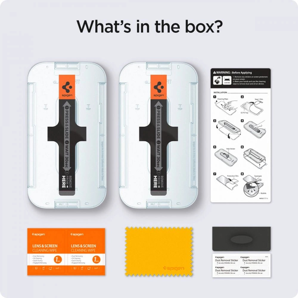 Spigen Glas.tR EZ Fit Privacy Tempered Glass for iPhone 13 Pro Max - 2 pcs._0