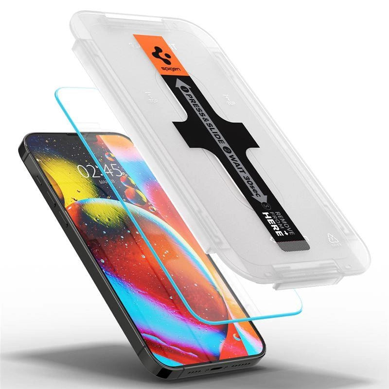 Spigen Glas.tR EZ Fit Privacy Tempered Glass for iPhone 13 Pro Max - 2 pcs._2