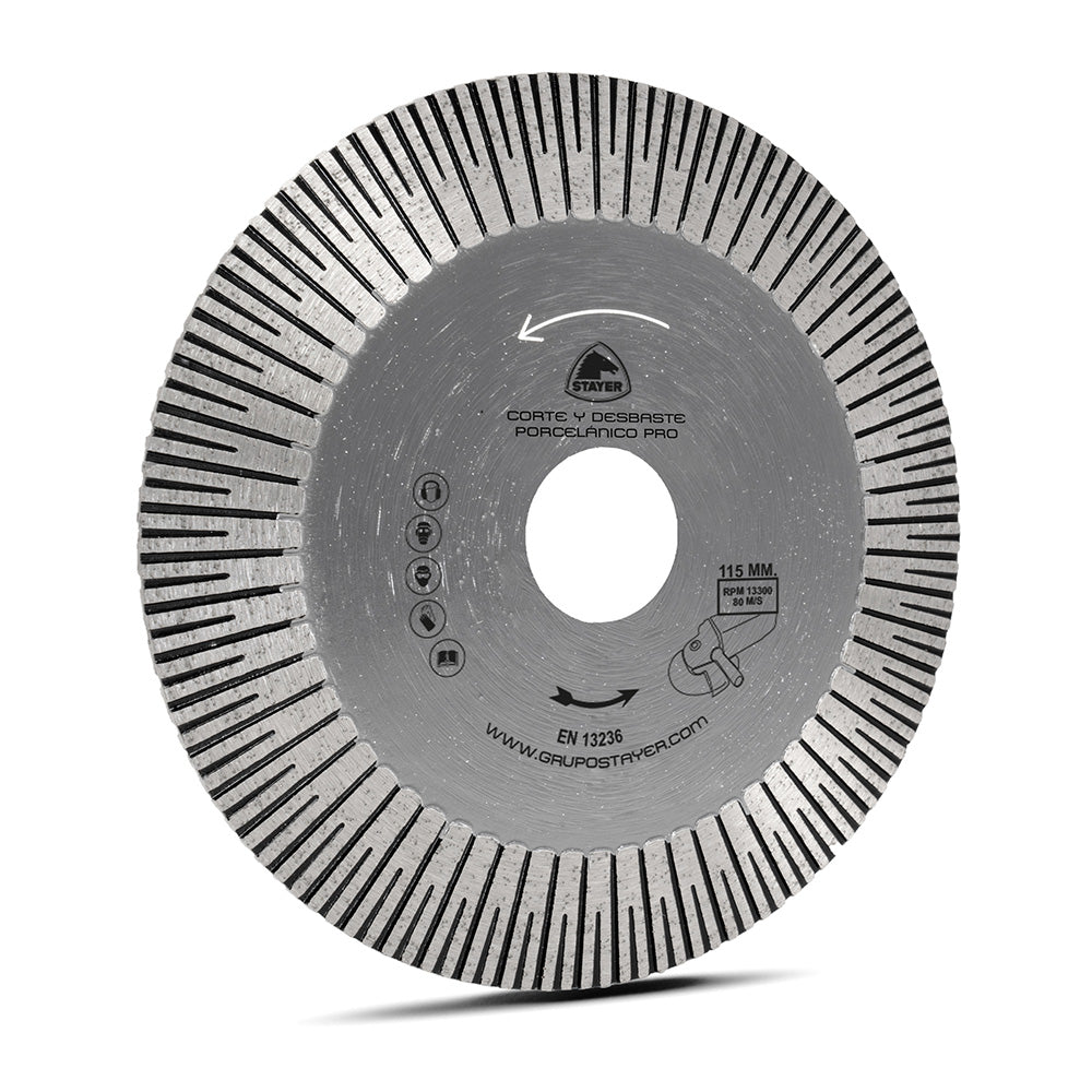 Disco de corte e desbaste em porcelana Ã¸125 mm_0