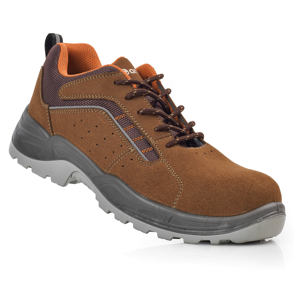 Sapatos de seguranÃ§a lusitania de microfibra e camurÃ§a castanha s1p metalfree src tamanho 36 anibal_0