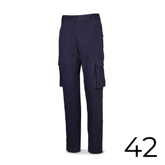 CalÃ§as strech 98% algodÃ£o 2% elastano 240g azul marinho tamanho 42 588pbsam/42 marca_0