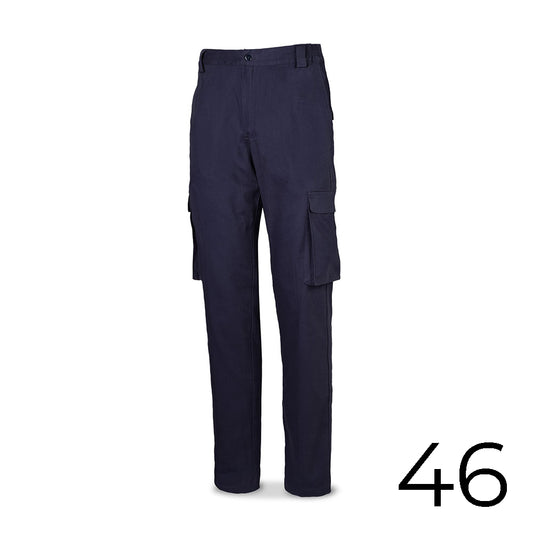 CalÃ§as strech 98% algodÃ£o 2% elastano 240g azul marinho tamanho 46 588pbsam/46 marca_0