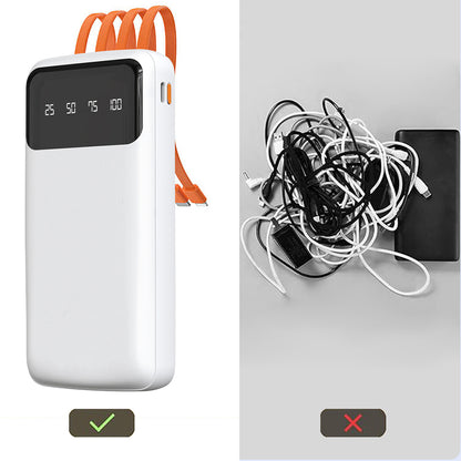 Dudao K6Pro Universal 10000mAh Power Bank with USB Cable, USB Type C, Lightning white (K6Pro-white)_2