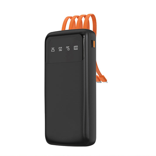 Dudao K6Pro Universal 10000mAh Power Bank with USB Cable, USB Type C, Lightning Black (K6Pro-black)_0