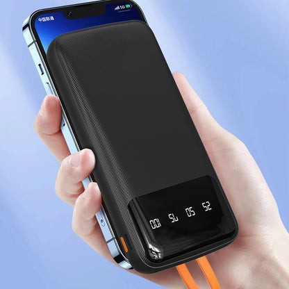 Dudao K6Pro Universal 10000mAh Power Bank with USB Cable, USB Type C, Lightning Black (K6Pro-black)_1