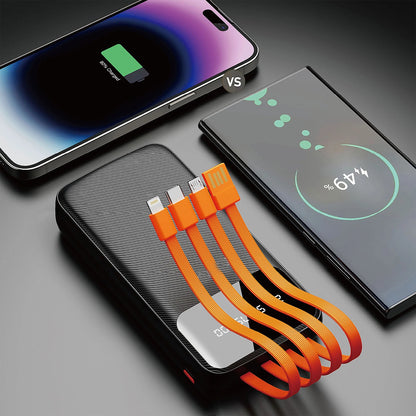 Dudao K6Pro Universal 10000mAh Power Bank with USB Cable, USB Type C, Lightning Black (K6Pro-black)_3
