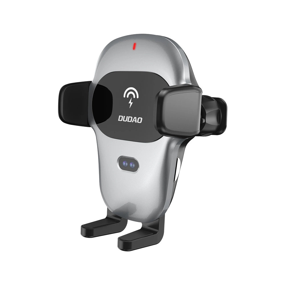 Dudao car holder with built-in Qi wireless charger 15W gray (F20xs)_0