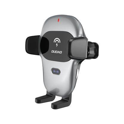 Dudao car holder with built-in Qi wireless charger 15W gray (F20xs)_0