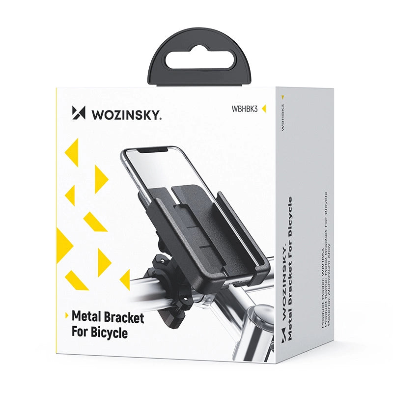 Wozinsky metal bicycle phone holder, scooters black (WBHBK3)_4