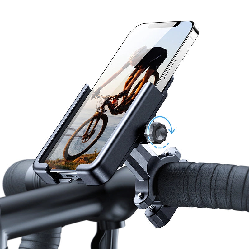 Wozinsky metal bicycle phone holder, scooters black (WBHBK3)_1